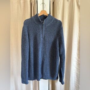 LL Bean Men’s 100% Cotton Quarter Zip- XL